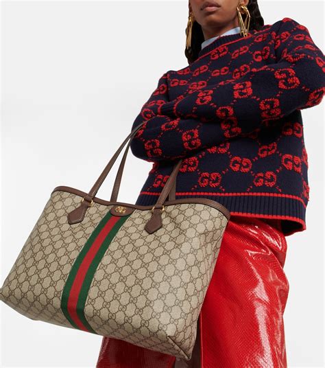 medium gucci print tote|gucci ophidia gg medium tote.